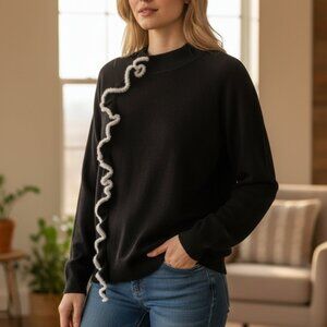 Sweet Alice Black Long Sleeve Knit Sweater XL